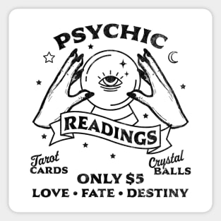 Fortune Teller Psychic Readings Tarot Crystal Ball Vintage Sticker